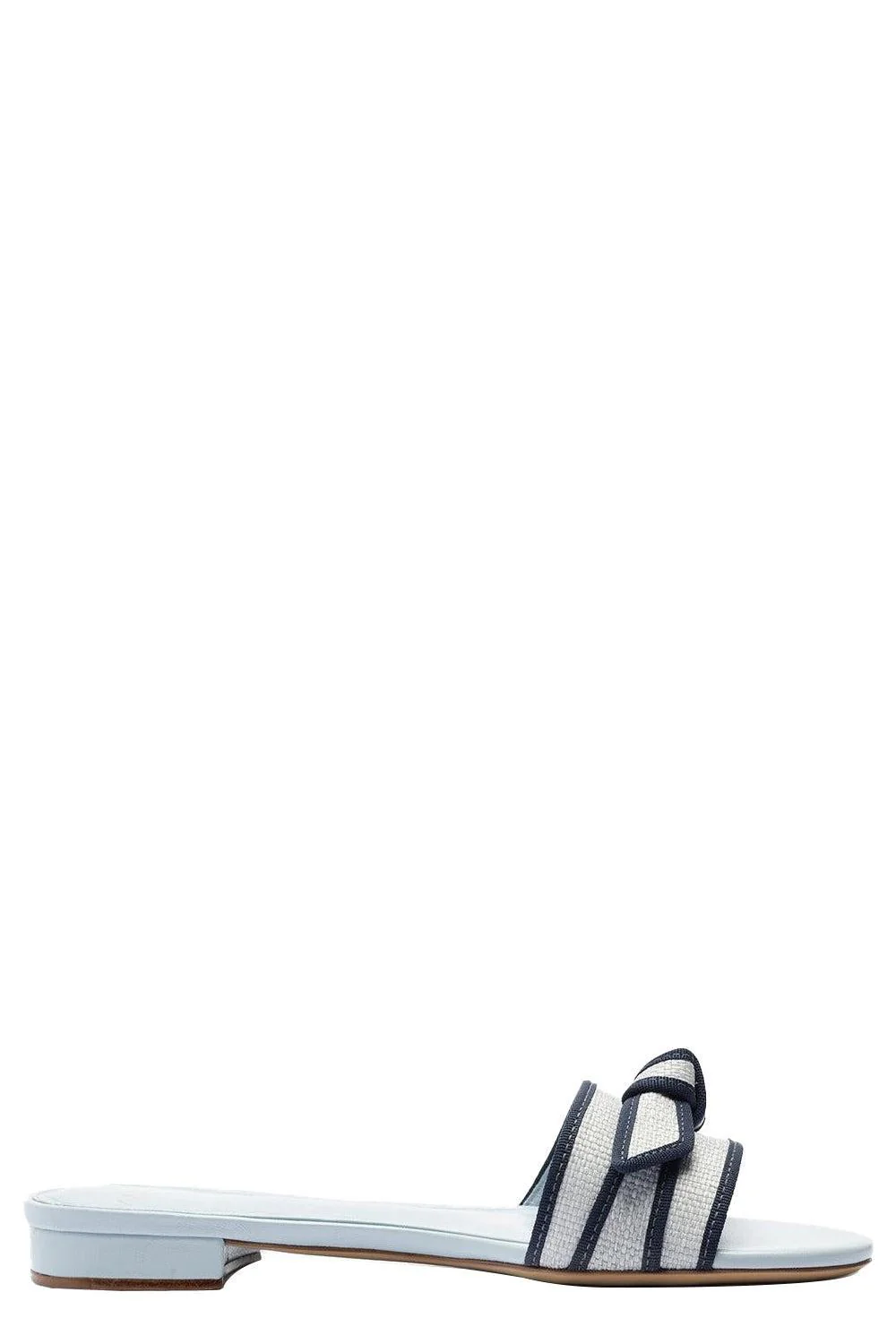 Grosgrain Raffia Flat