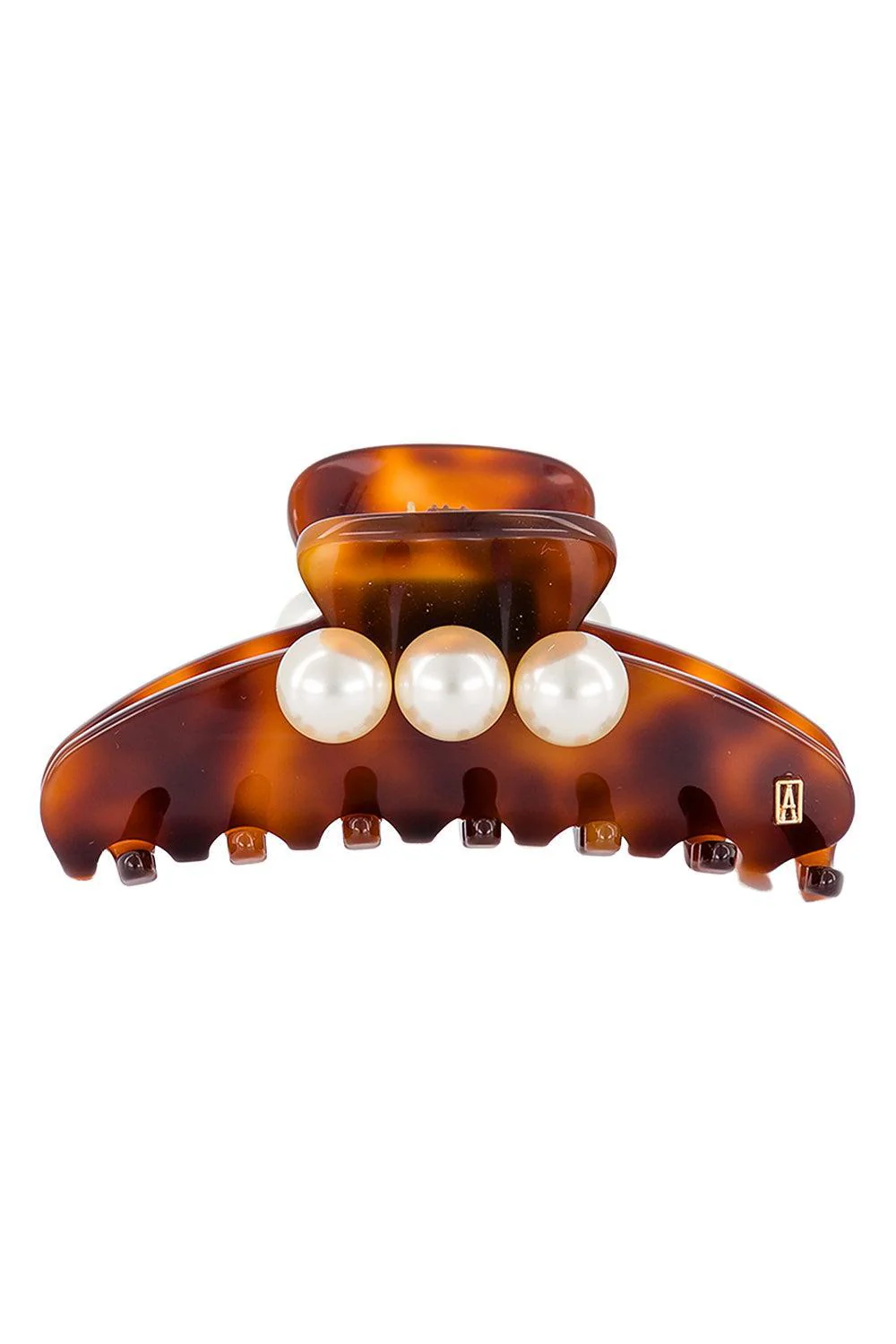 Pearl Oversized Medium Hair Clip - Tortoiseshell