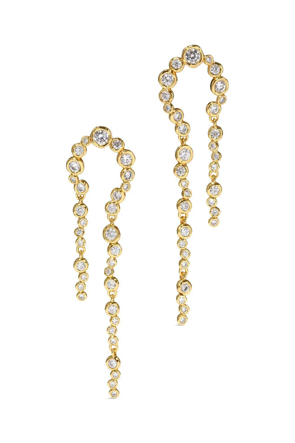 Asterales Arched Long Earrings
