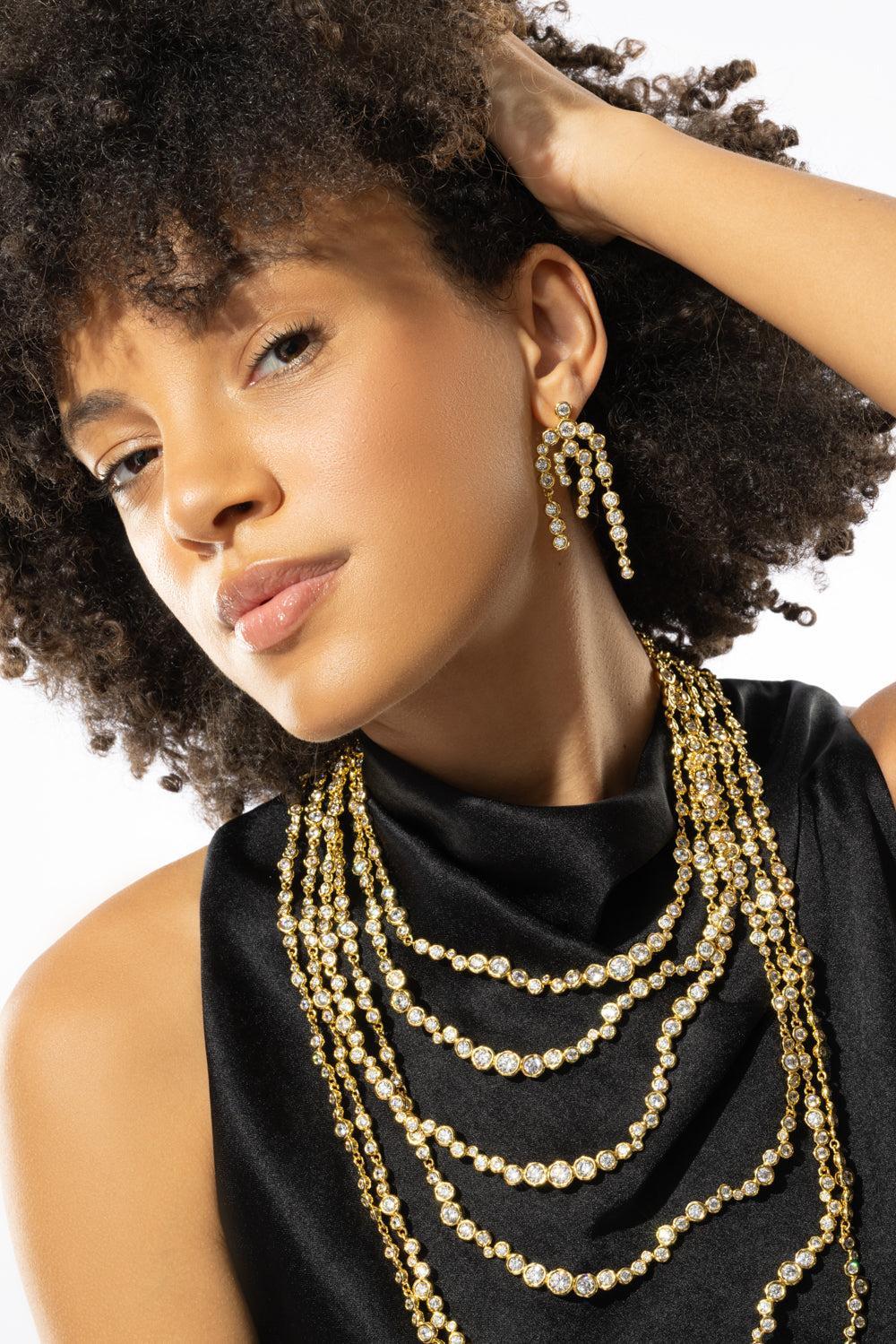 Asterales Chandelier Earrings - Image 3