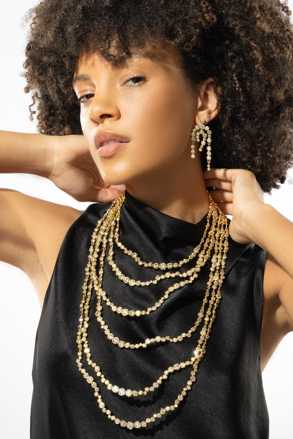 Asterales Chandelier Earrings - Image 4