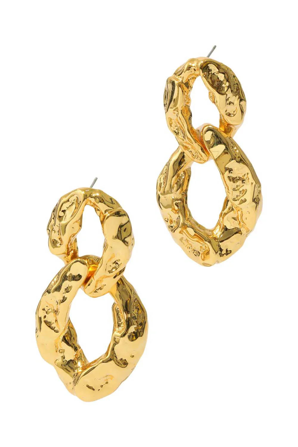 Brut Double Link Post Earrings