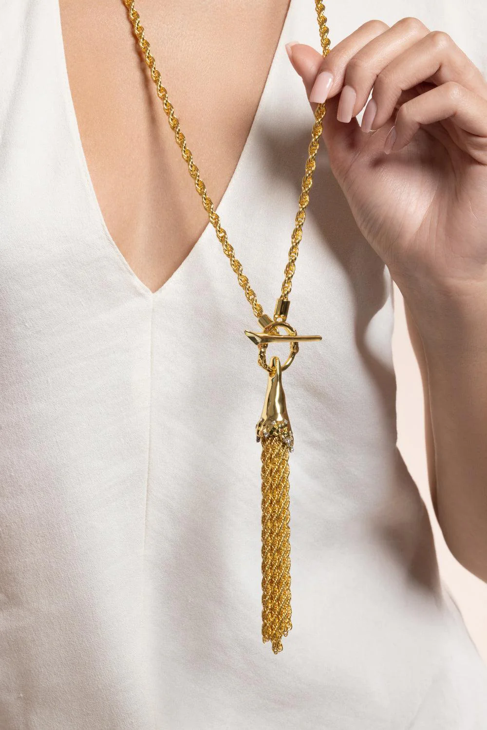 Brut Long Tassel Necklace - Image 3