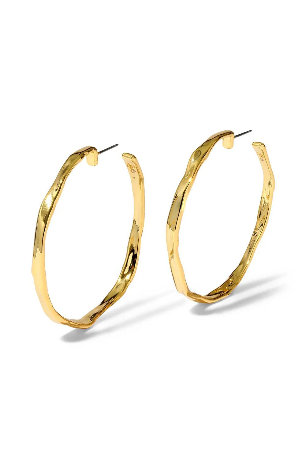 Brut Skinny Hoop Earrings - Image 5