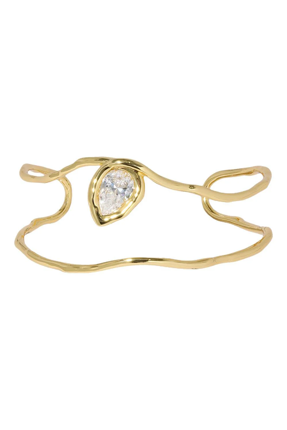 Crystal Asterales Floating Cuff Bracelet