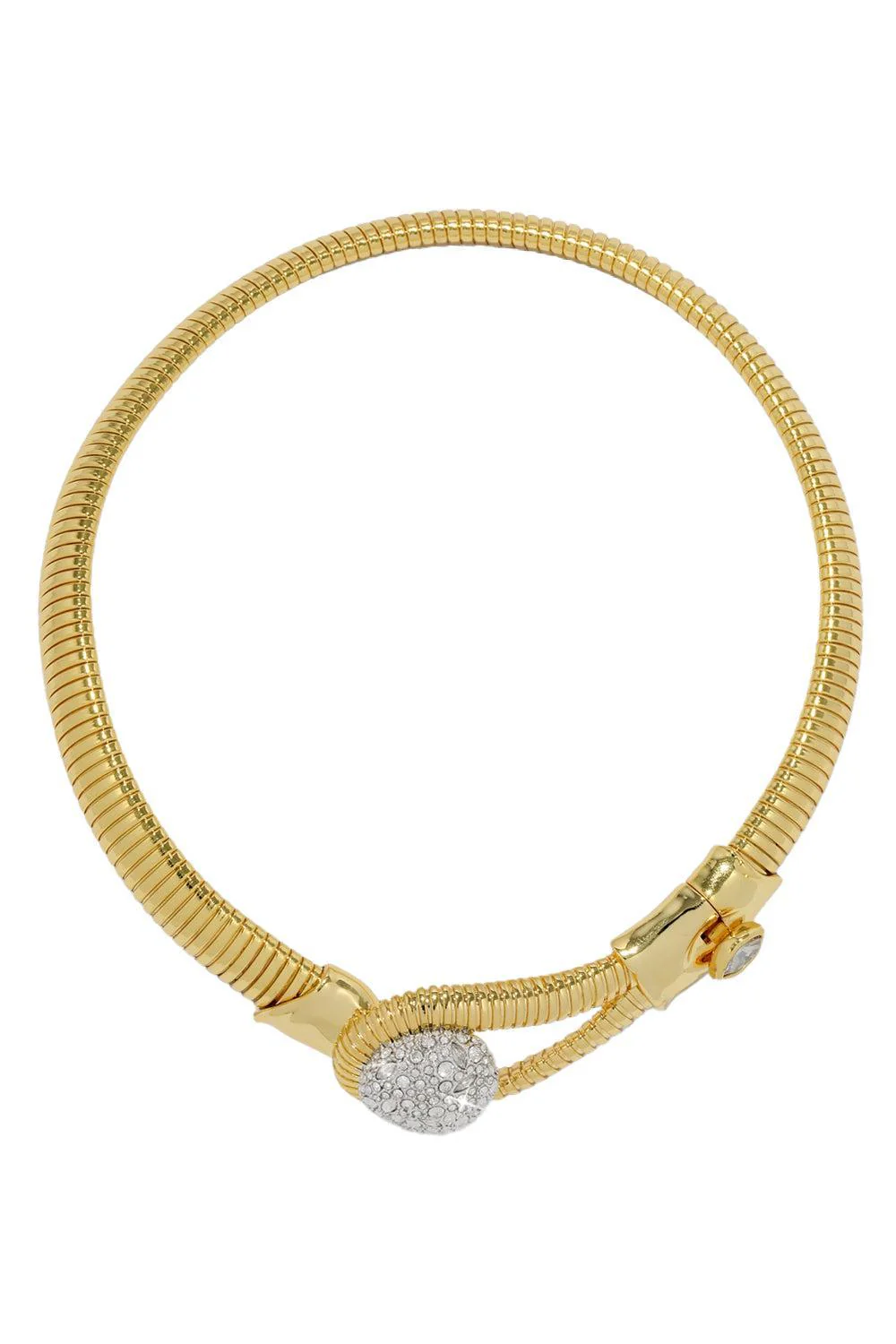 Crystal Pebble Solanales Collar Necklace - Image 5