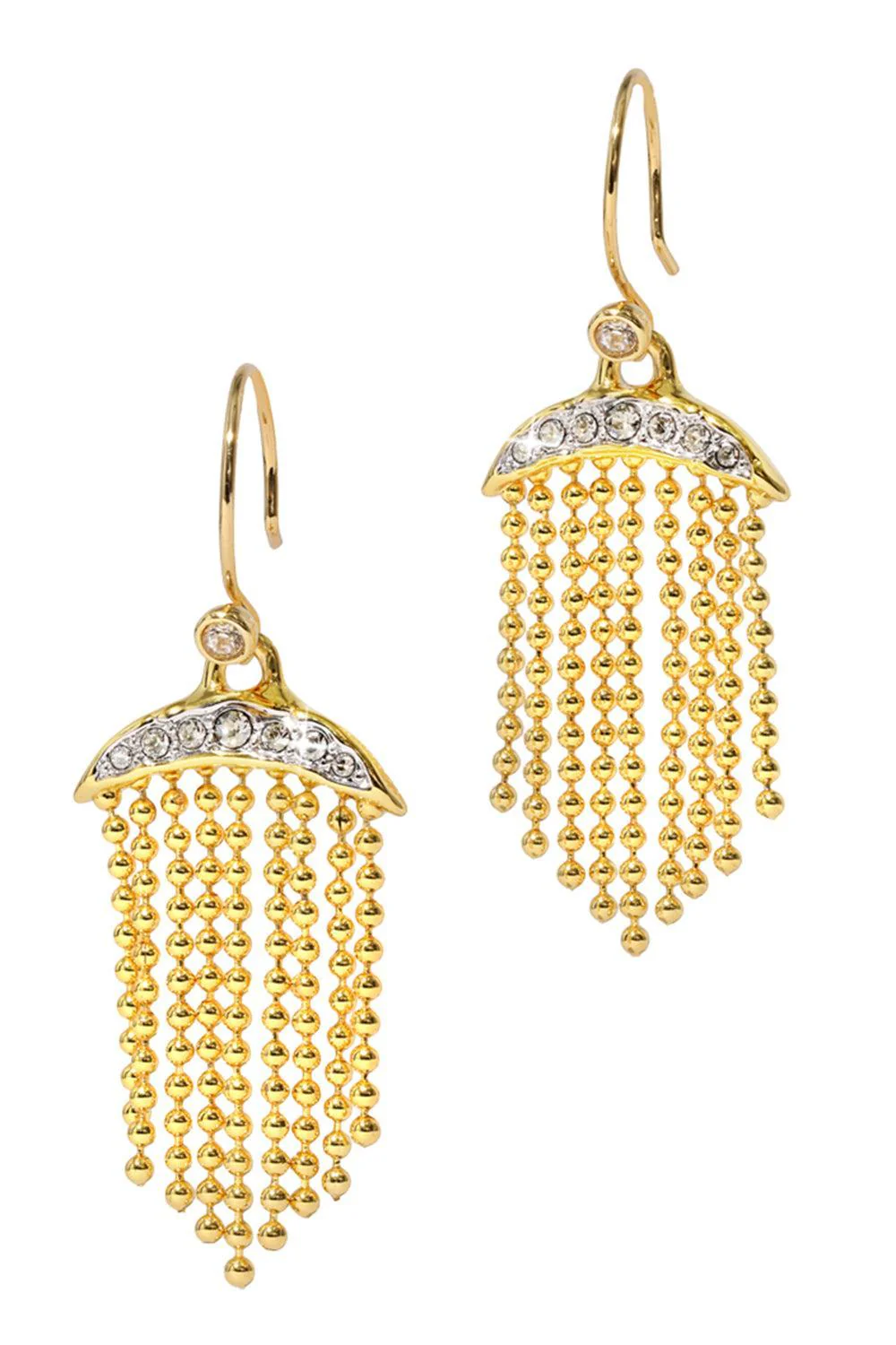 Crystal Petite Solanales Petite Fringe Earrings