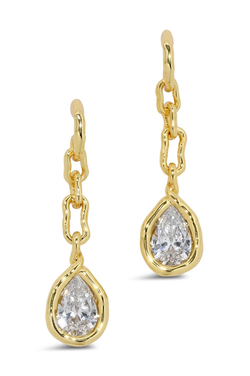 Crystal Solanales Spear Linear Earrings