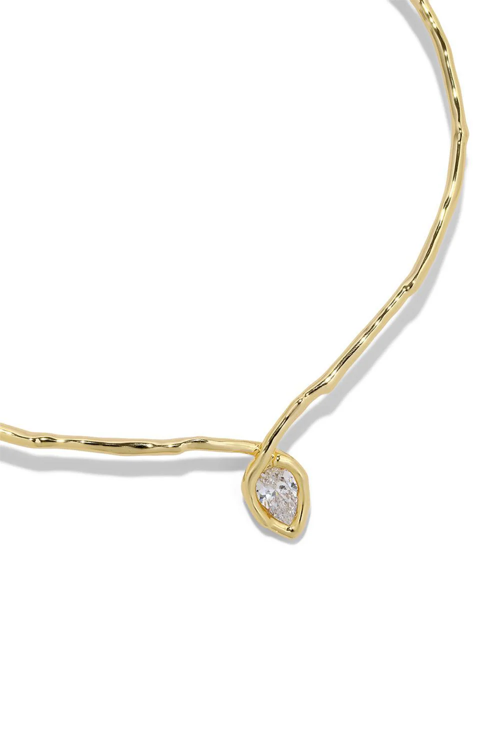 Crystal Solanales Teardrop Pendant Collar Necklace - Image 5