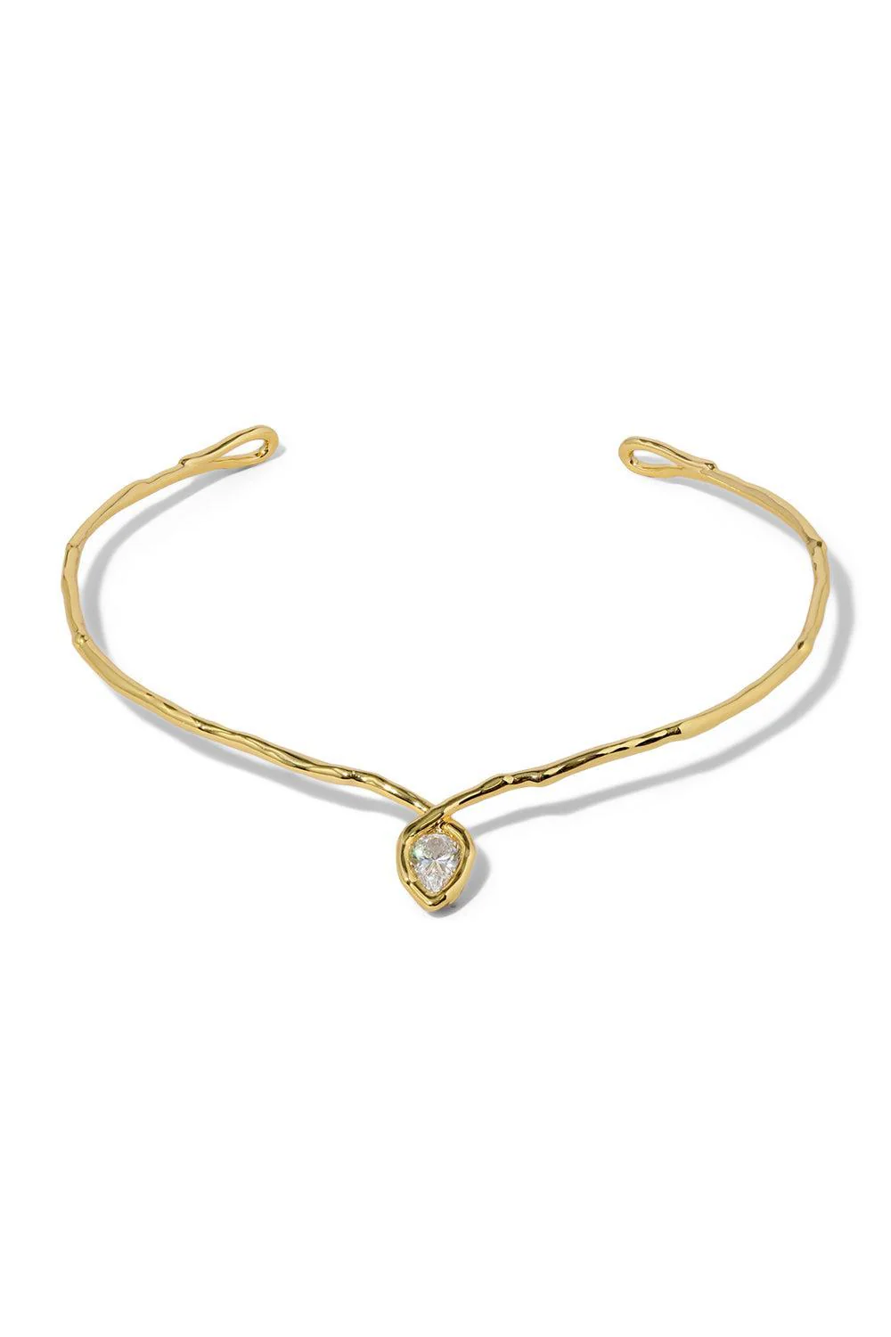 Crystal Solanales Teardrop Pendant Collar Necklace - Image 6