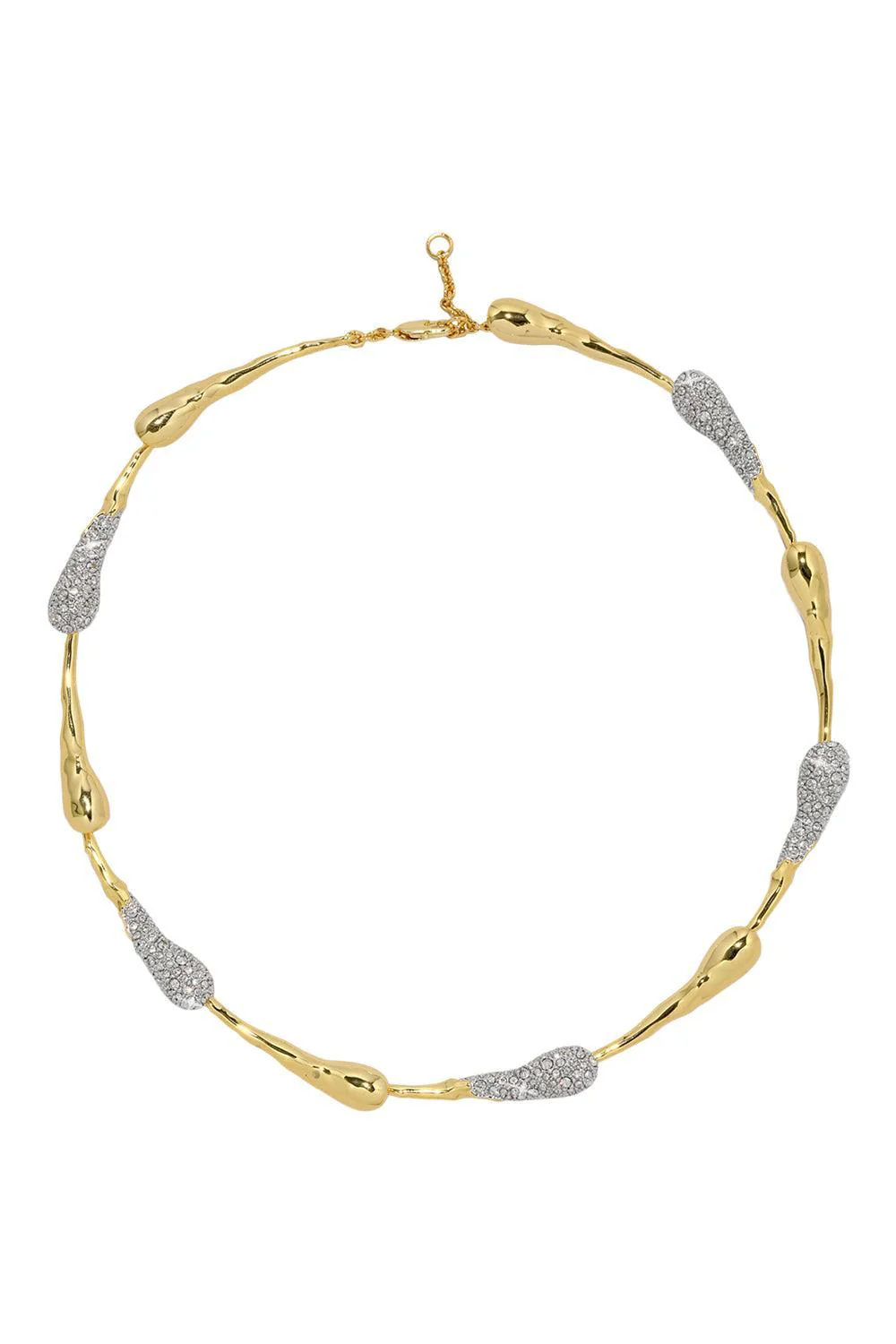 Crystal Teardrop Solanales Riviera Necklace