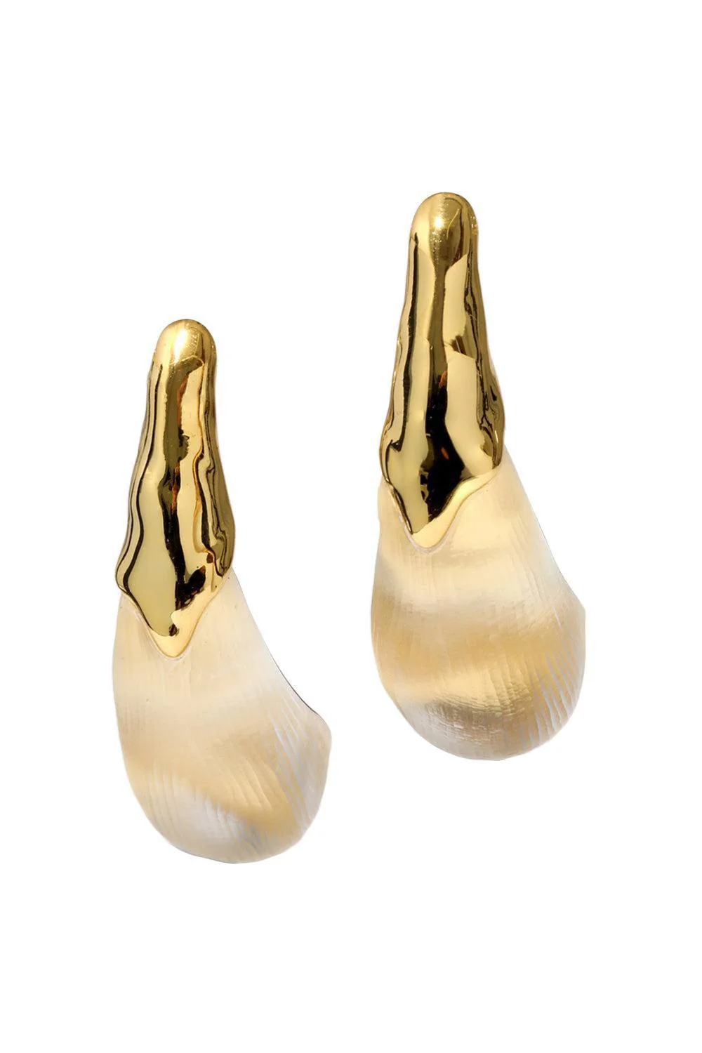 Liquid Arched Large Post Earrings
