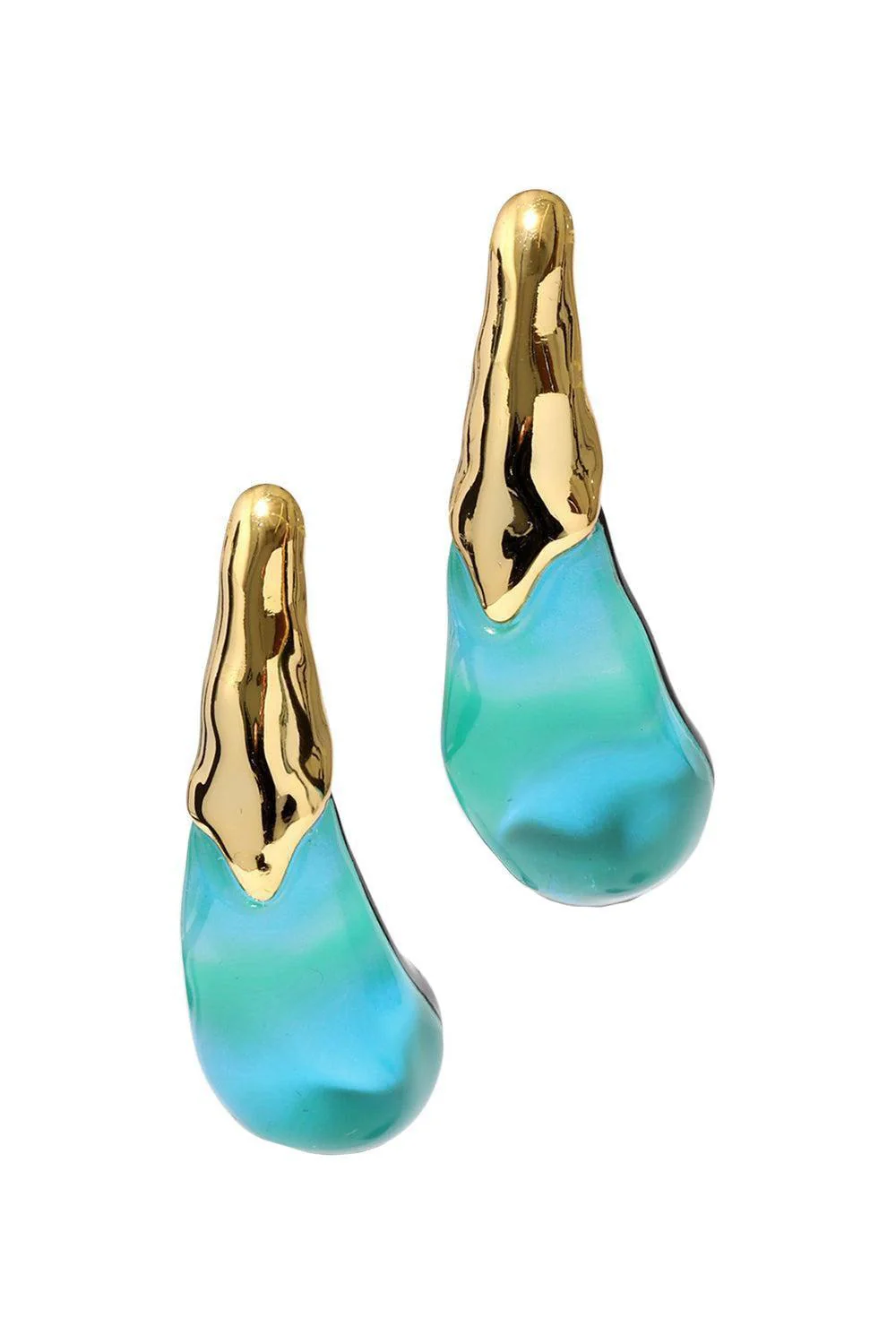 Liquid Arched Large Post Earrings - Image 7