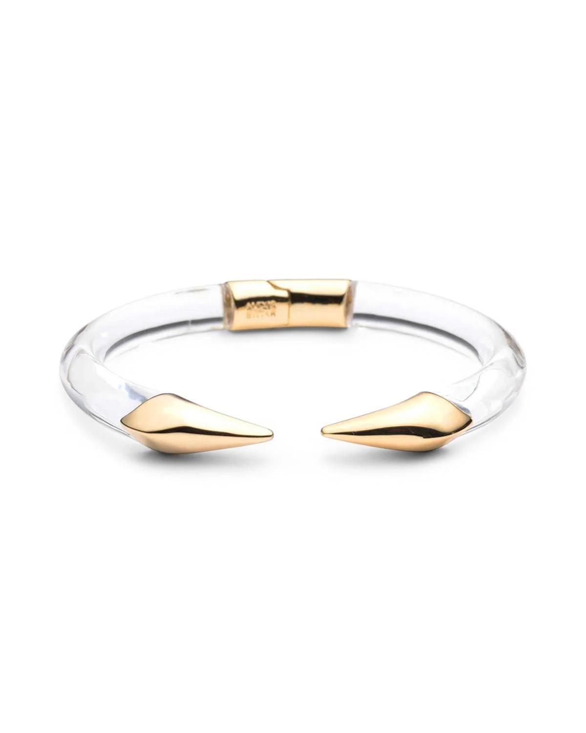 Lucite Mirrored Pyramid Brake Hinge Bracelet