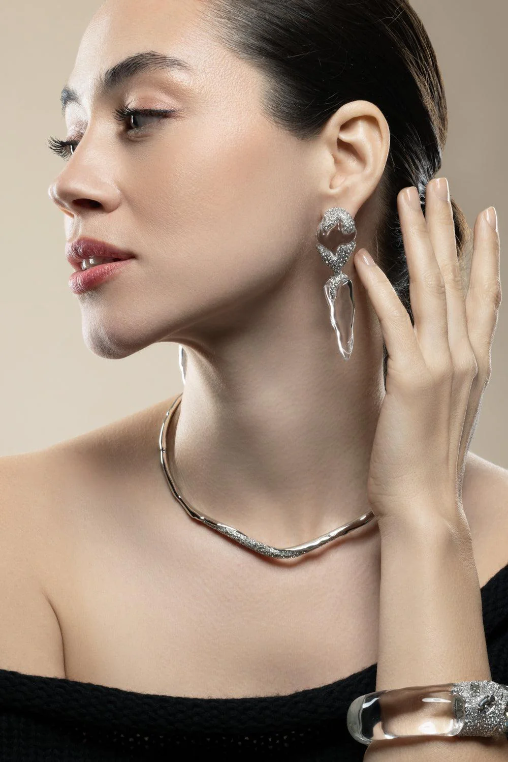 Lucite Silverlake Post Drop Earrings - Image 4