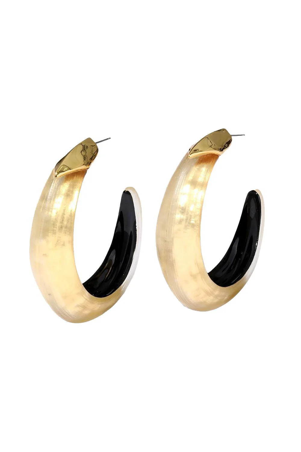 Luminous Edged Hoop Earrings - Image 6