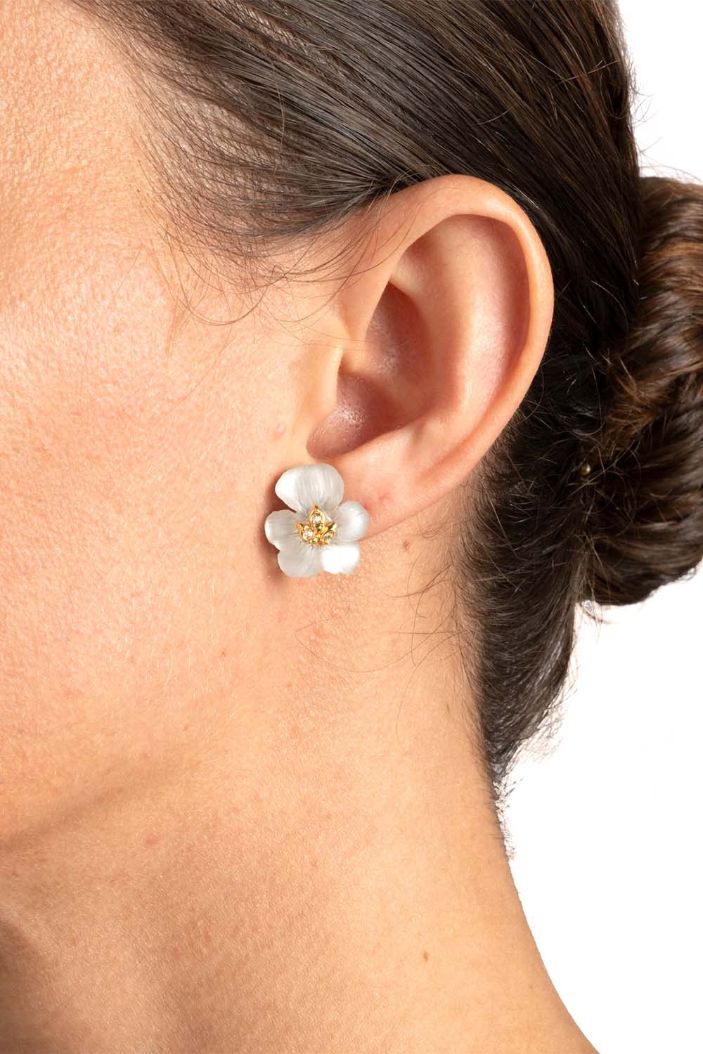 Pansy Lucite Petite Earrings - Image 6