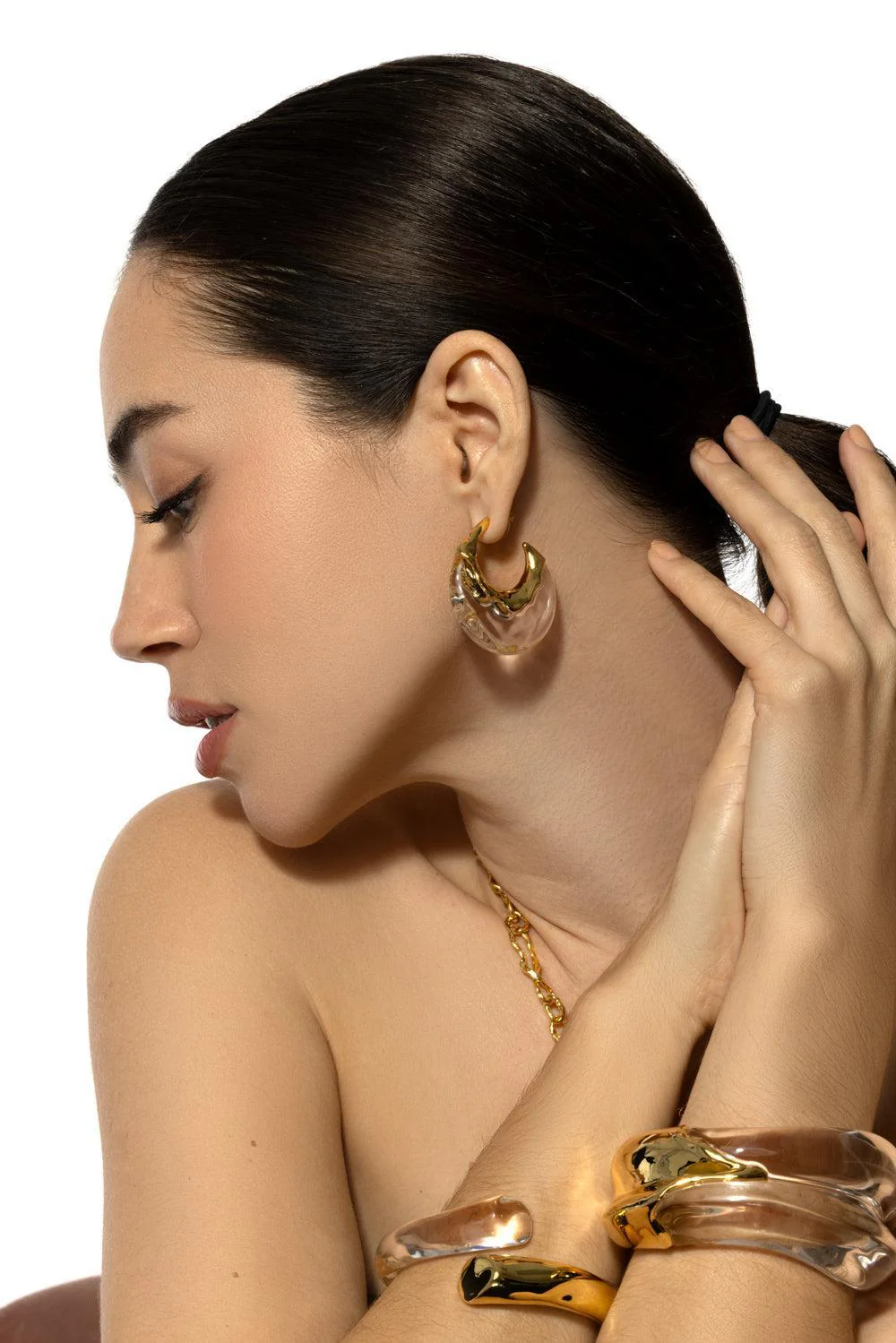 Puffy Hoop Earrings - Image 2