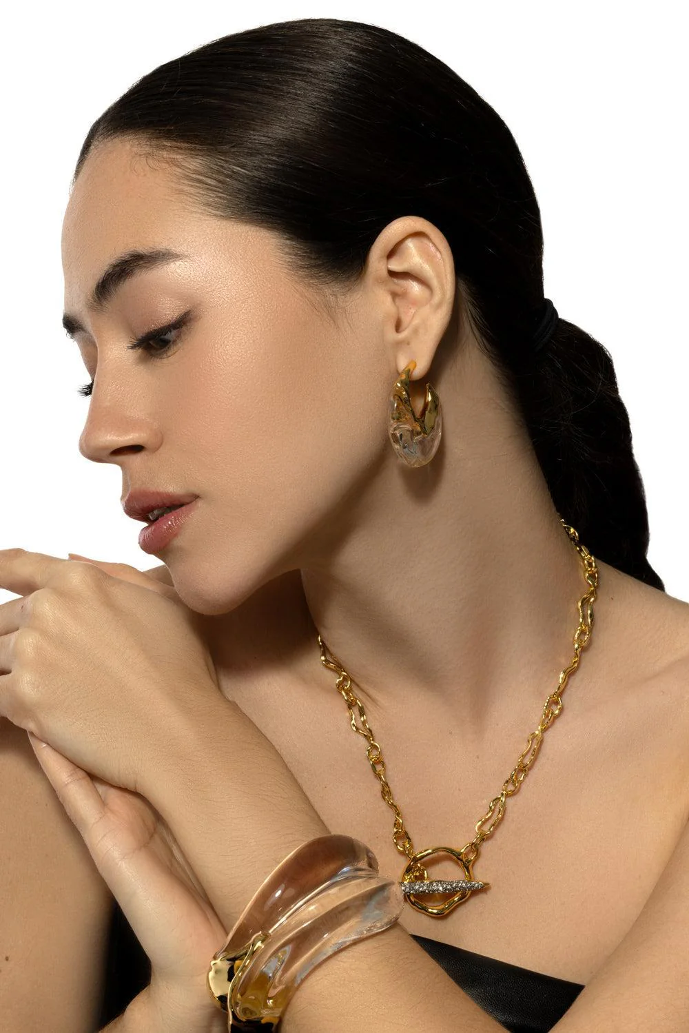 Puffy Hoop Earrings - Image 3