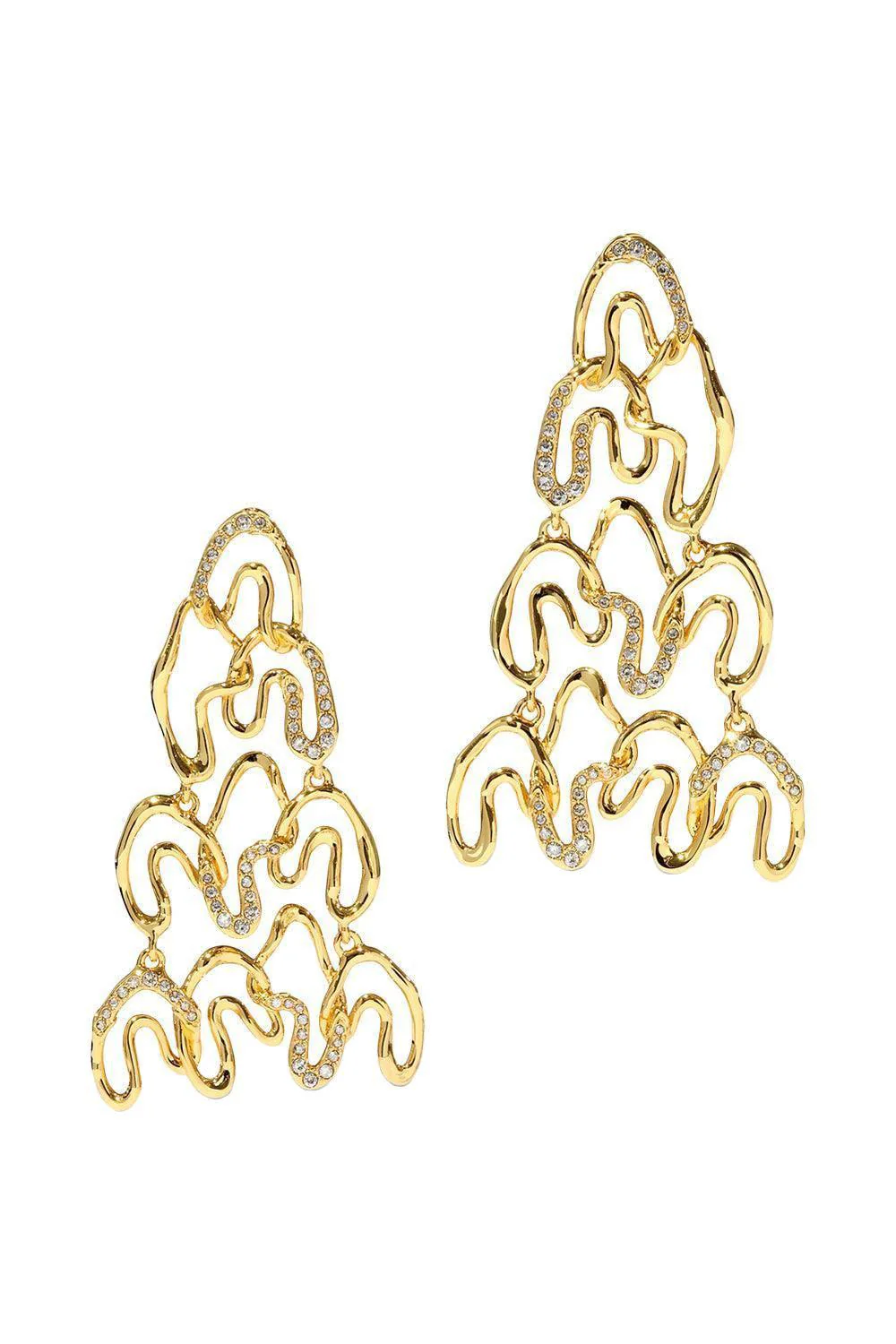 Solanales Crystal Chandelier Earrings