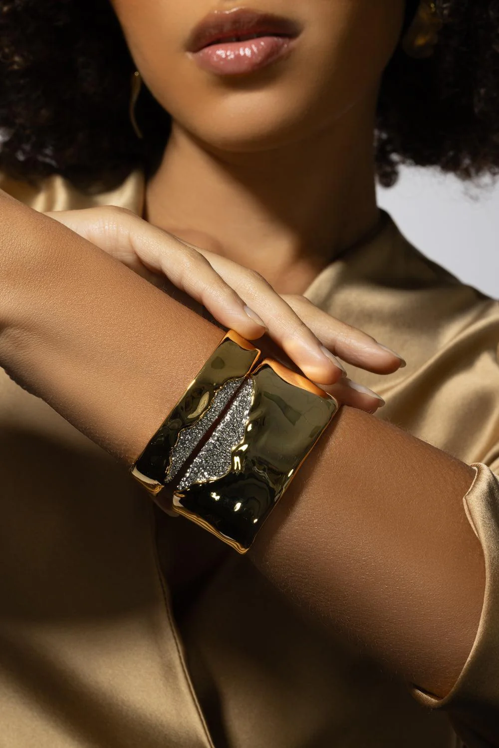 Solanales Crystal Cuff Bracelet - Image 2