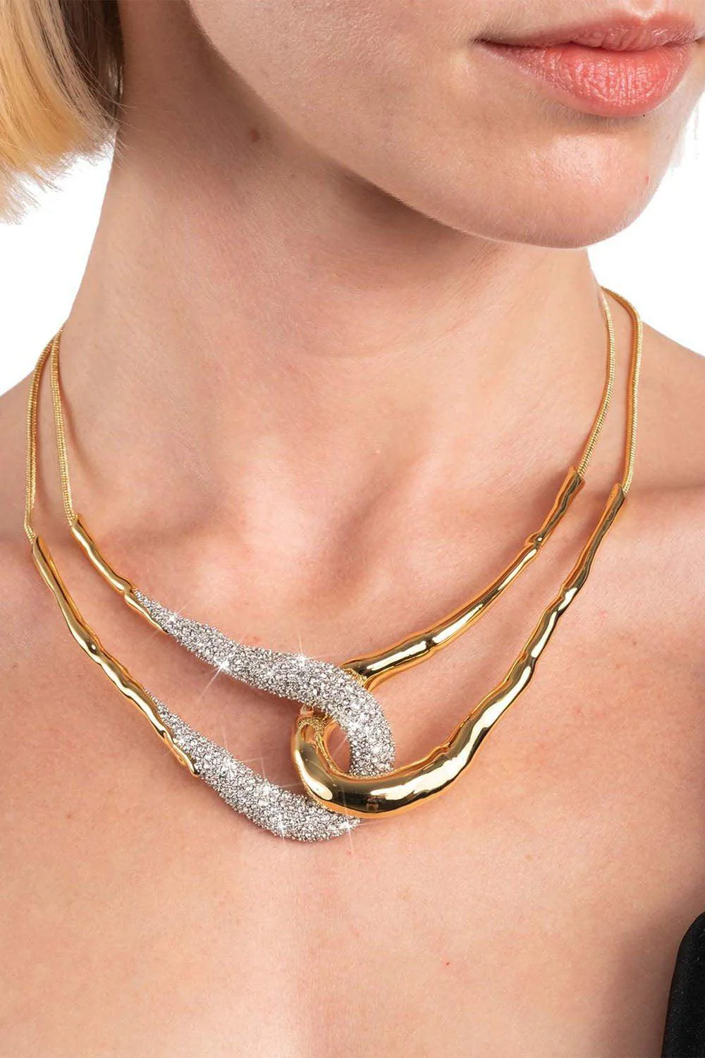 Solanales Crystal Interlock Necklace - Image 2