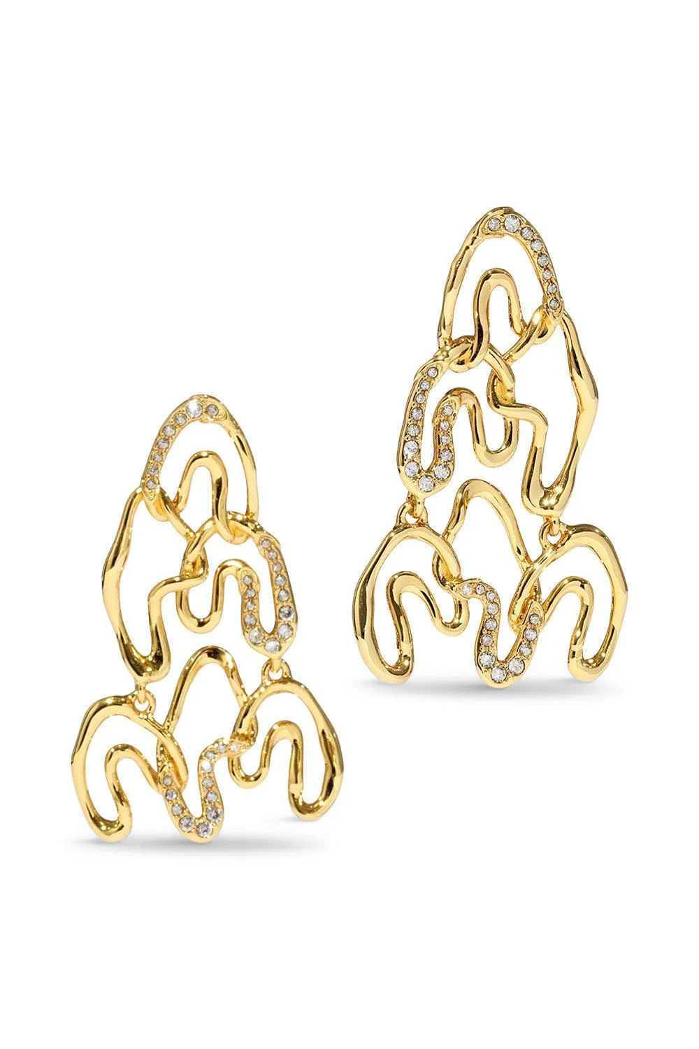 Asterales Arched Long Earrings