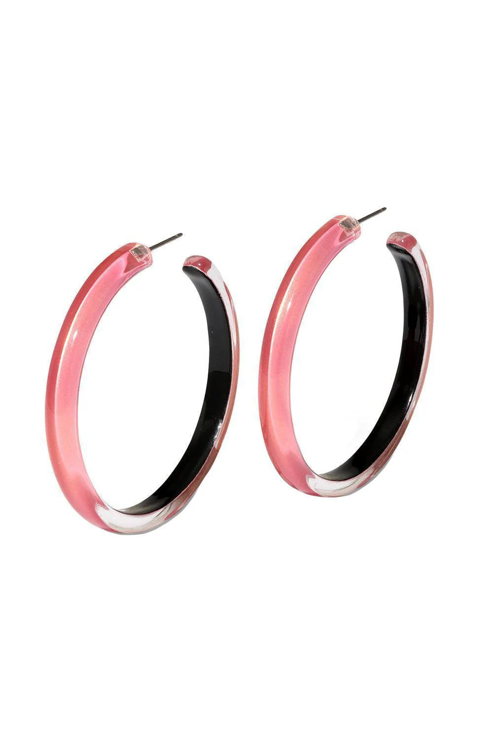 Sweet Watermelon Smooth Skinny Hoop Earrings