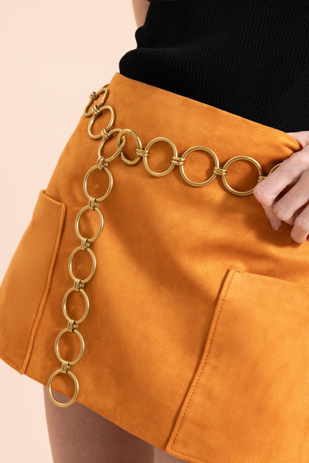 Nita Suede Skirt - Image 3