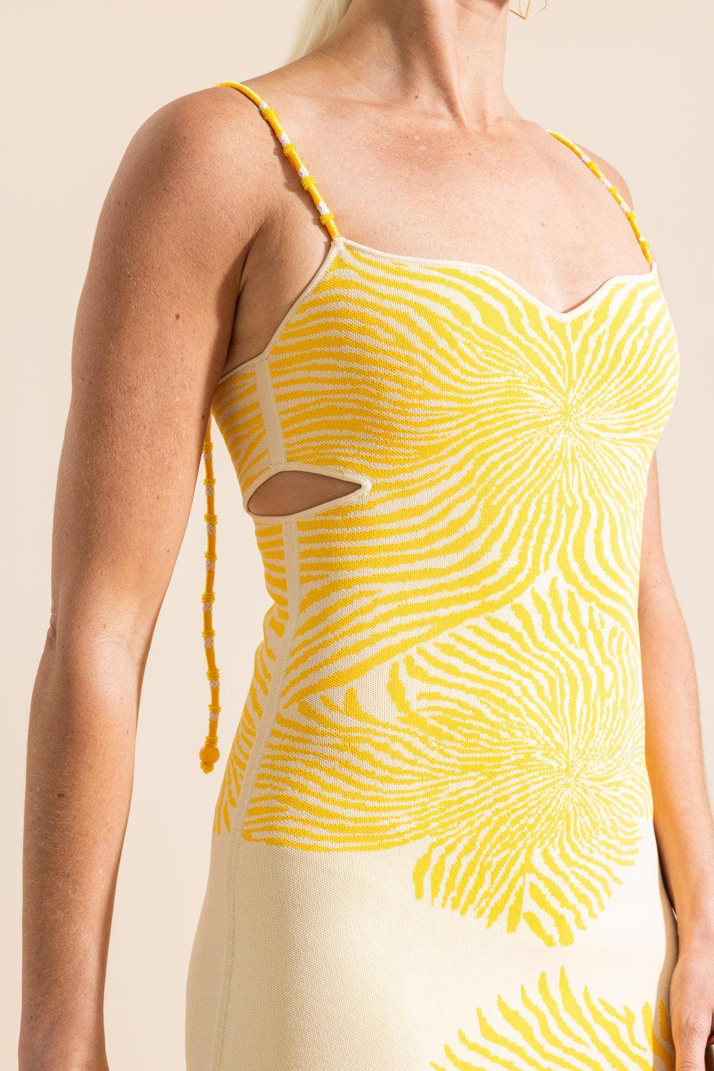 Rayana Dress - Yellow - Image 3