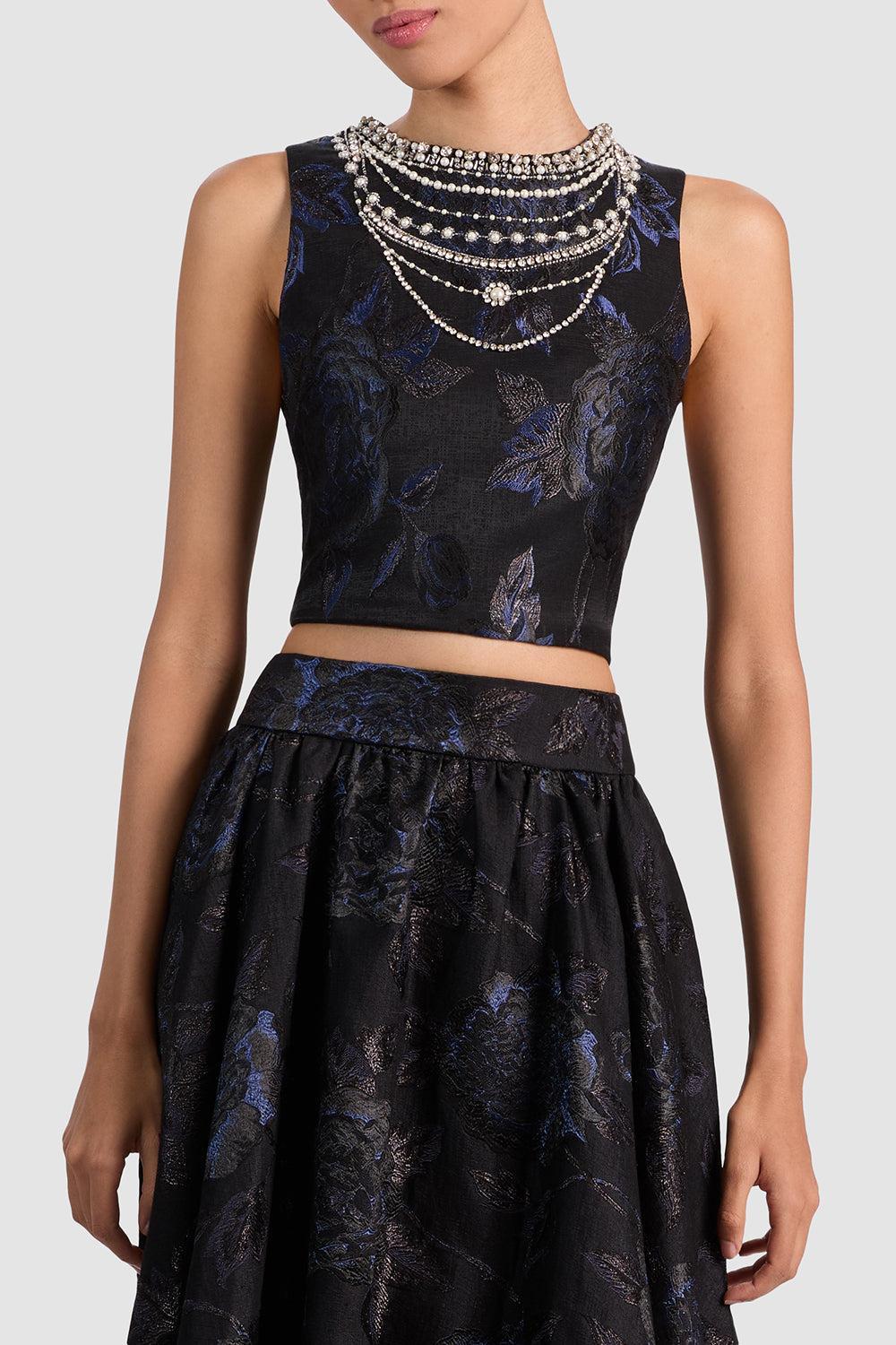 Cherra Embellished Crop Top - Image 3