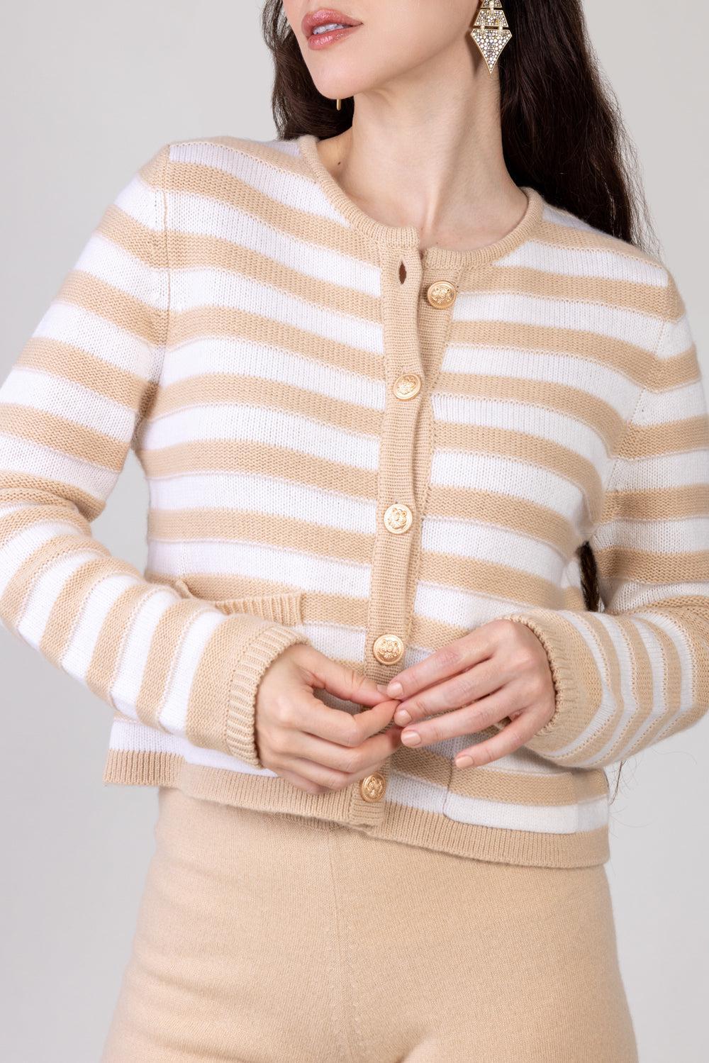CREWNECK BUTTON-UP CARDIGAN - Image 3