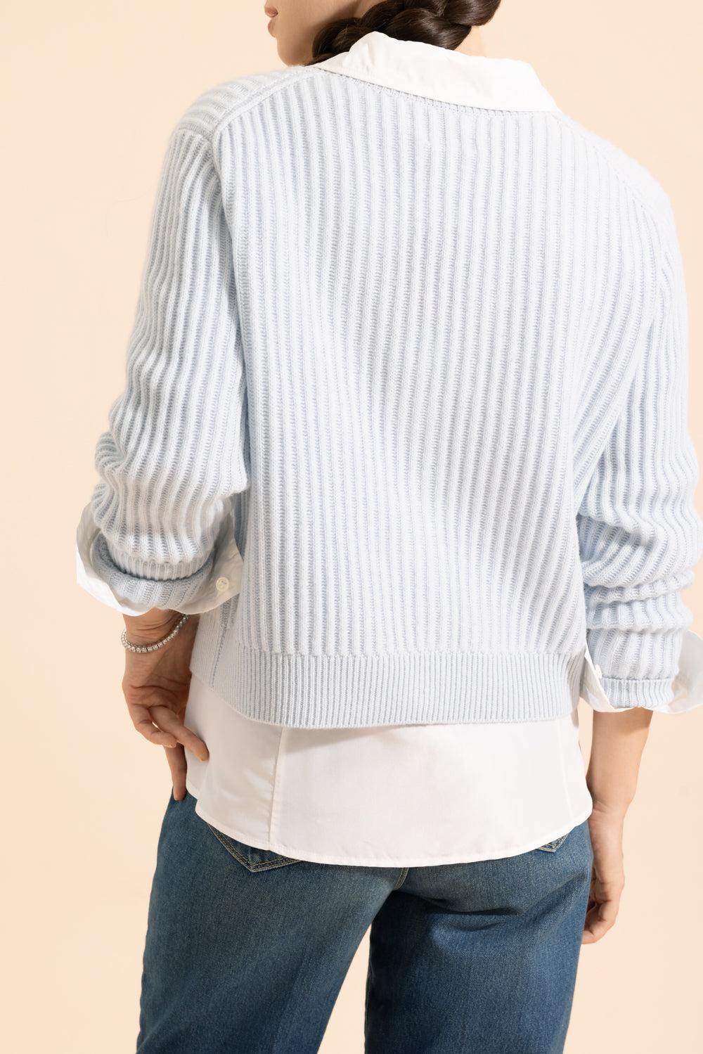 V Neck Cardigan - Daylight Shimmer - Image 4
