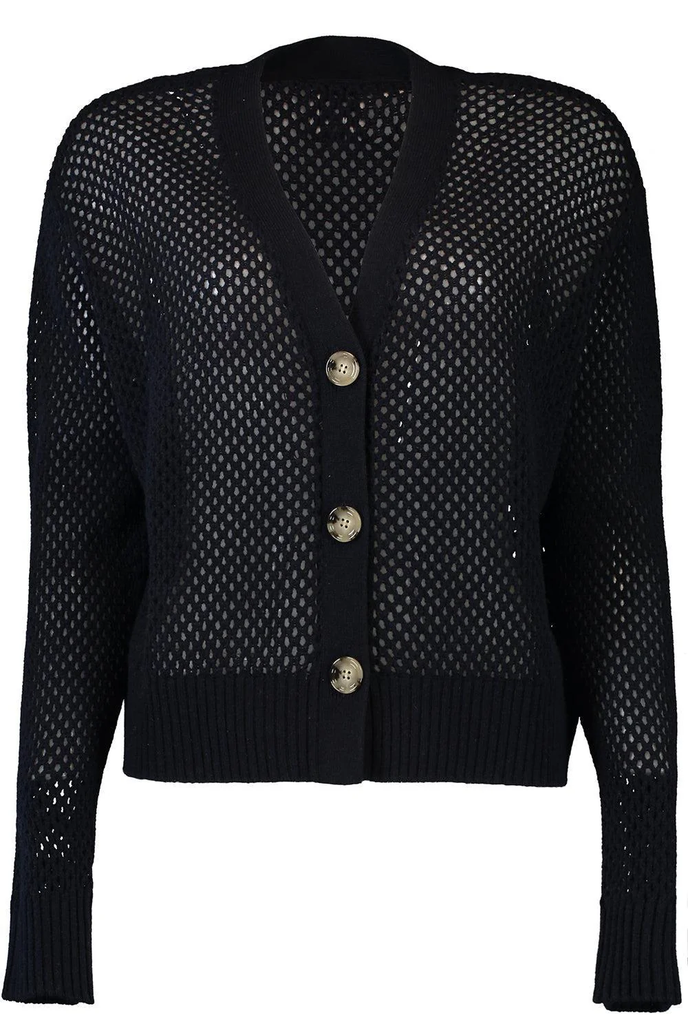 V Neck Cardigan - Deep Night