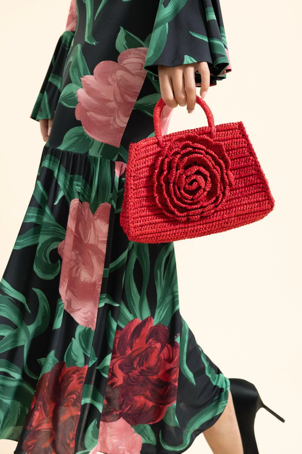 Rose Small Bag - Red - Image 4