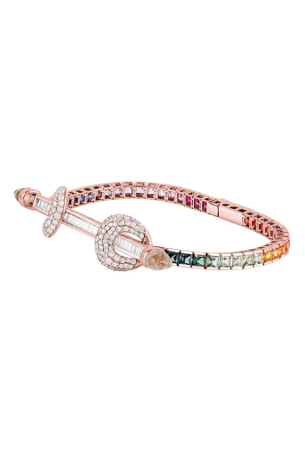 Chakra Rainbow Tennis Bracelet