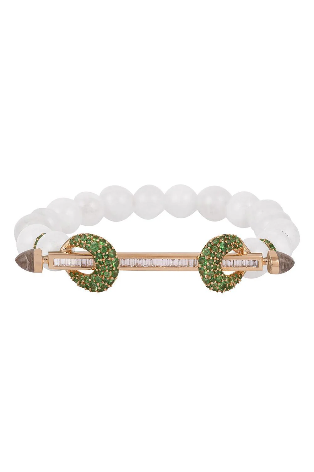 Diamond Rainbow Moonstone Chakra Bracelet