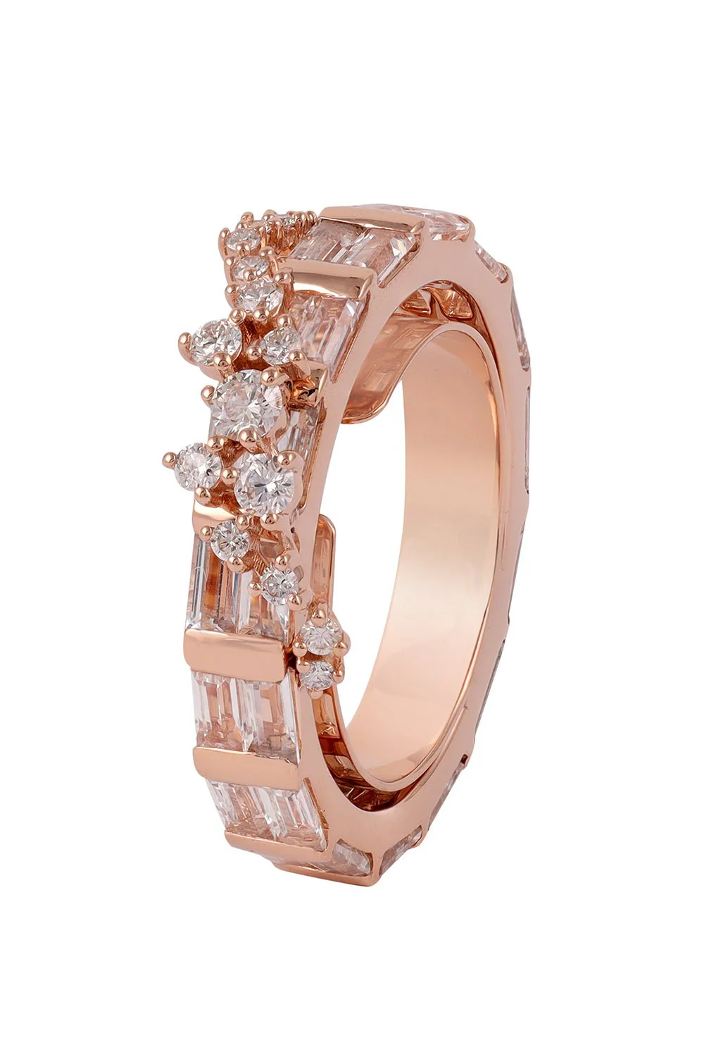 Diamond Scatter Baguette Ring - Image 5