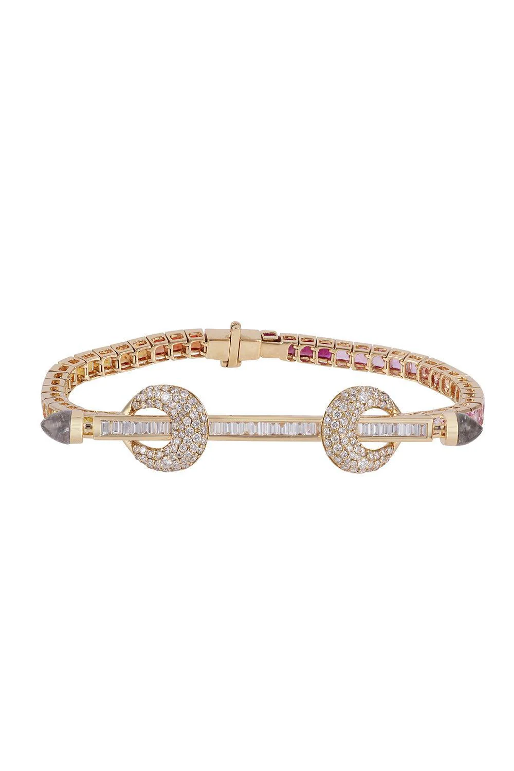 Yellow Ombre Diamond Chakra Bracelet
