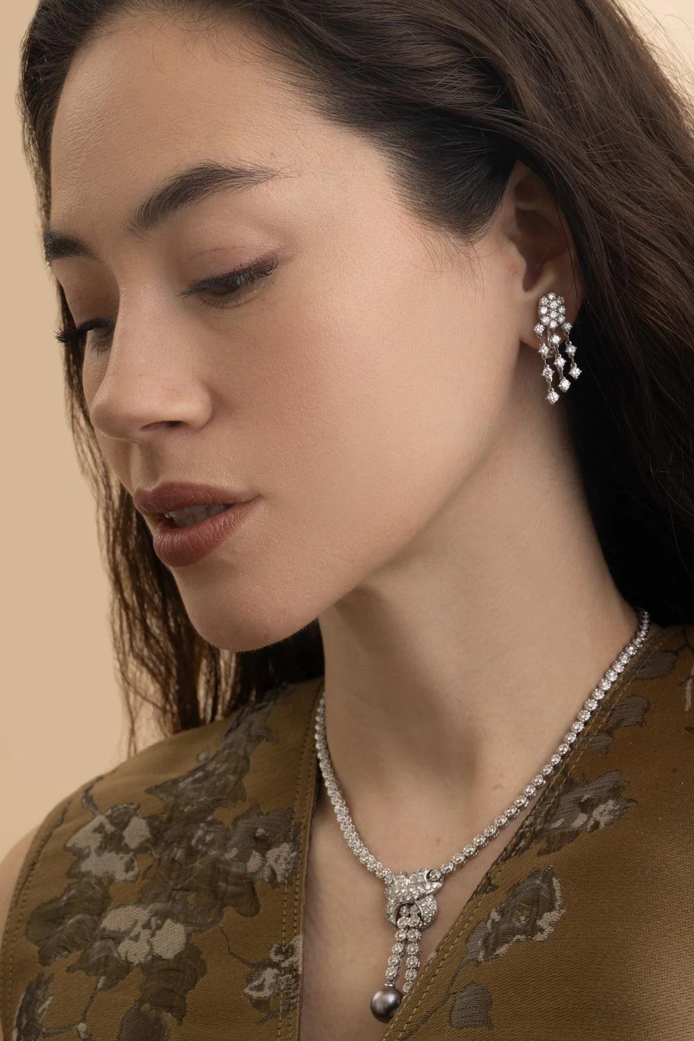Diamond Chandelier Earrings - Image 2