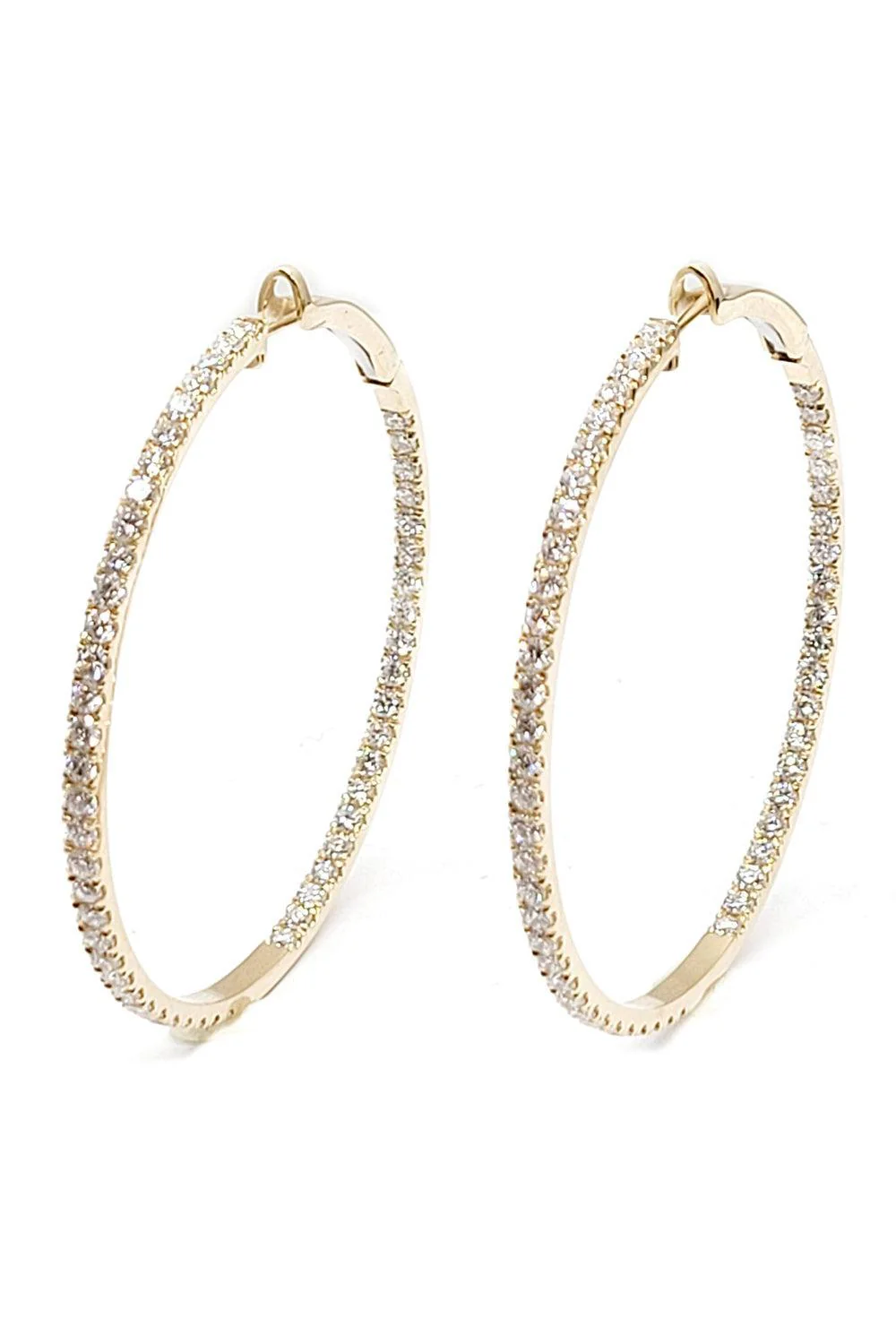 Diamond Hoop Earrings