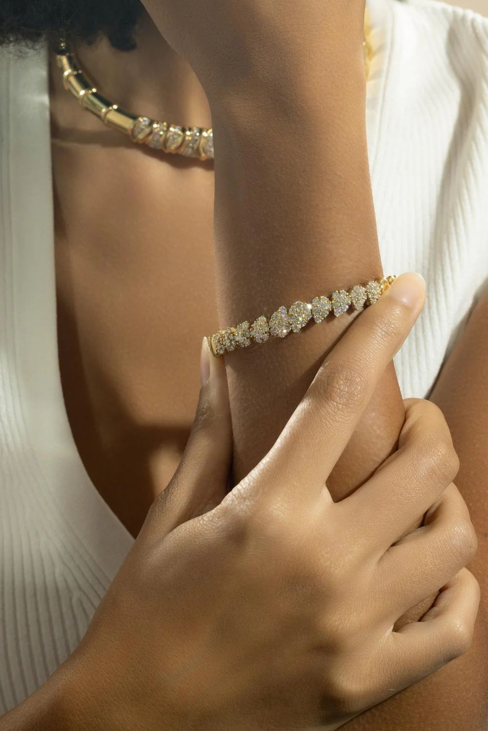 Diamond Tear Drop Bracelet - Image 3