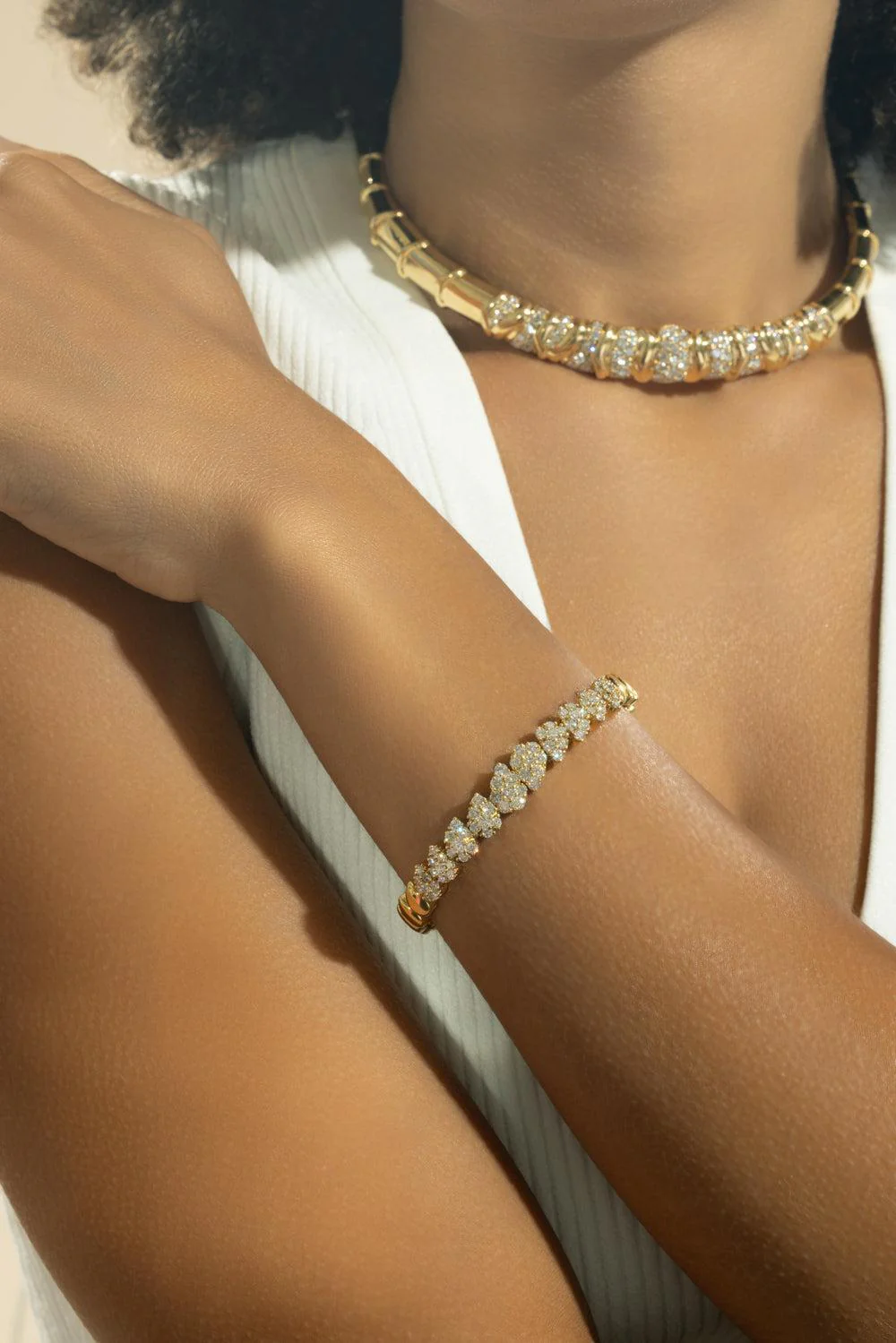 Diamond Tear Drop Bracelet - Image 4