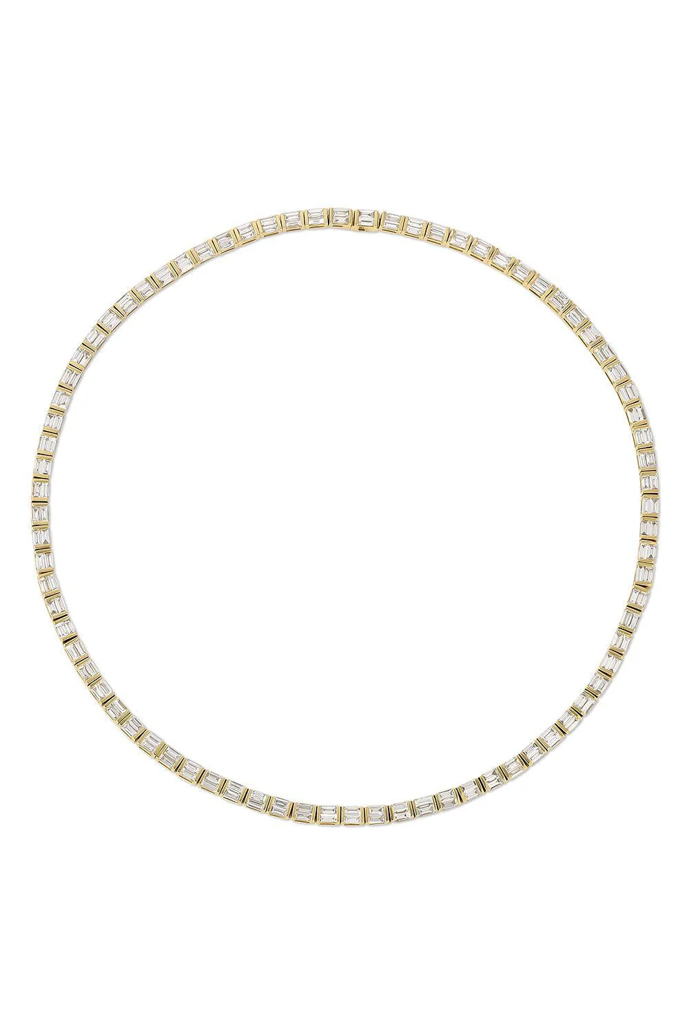Baguette Diamond Large Choker Necklace