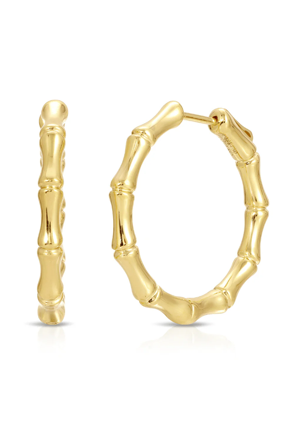 Bamboo Hoop Earrings