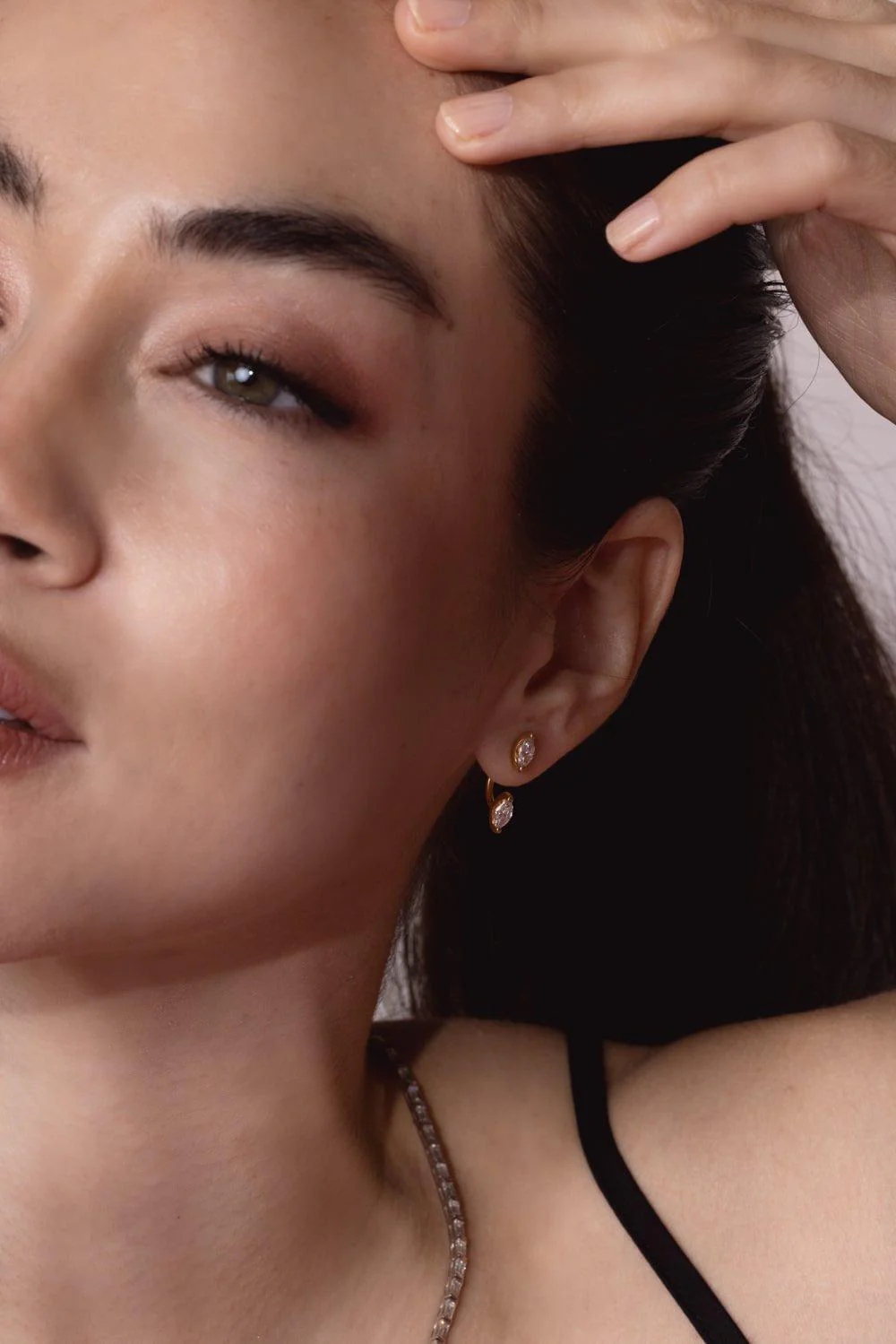 Classic Marquise Orbit Earring - Image 5