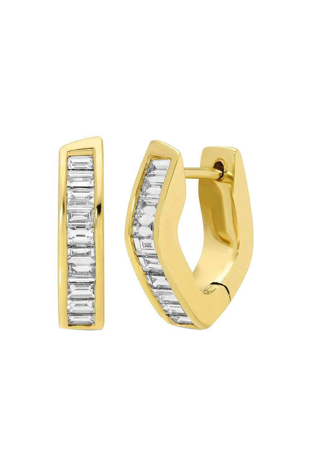 Diamond Georgie Huggie Earrings