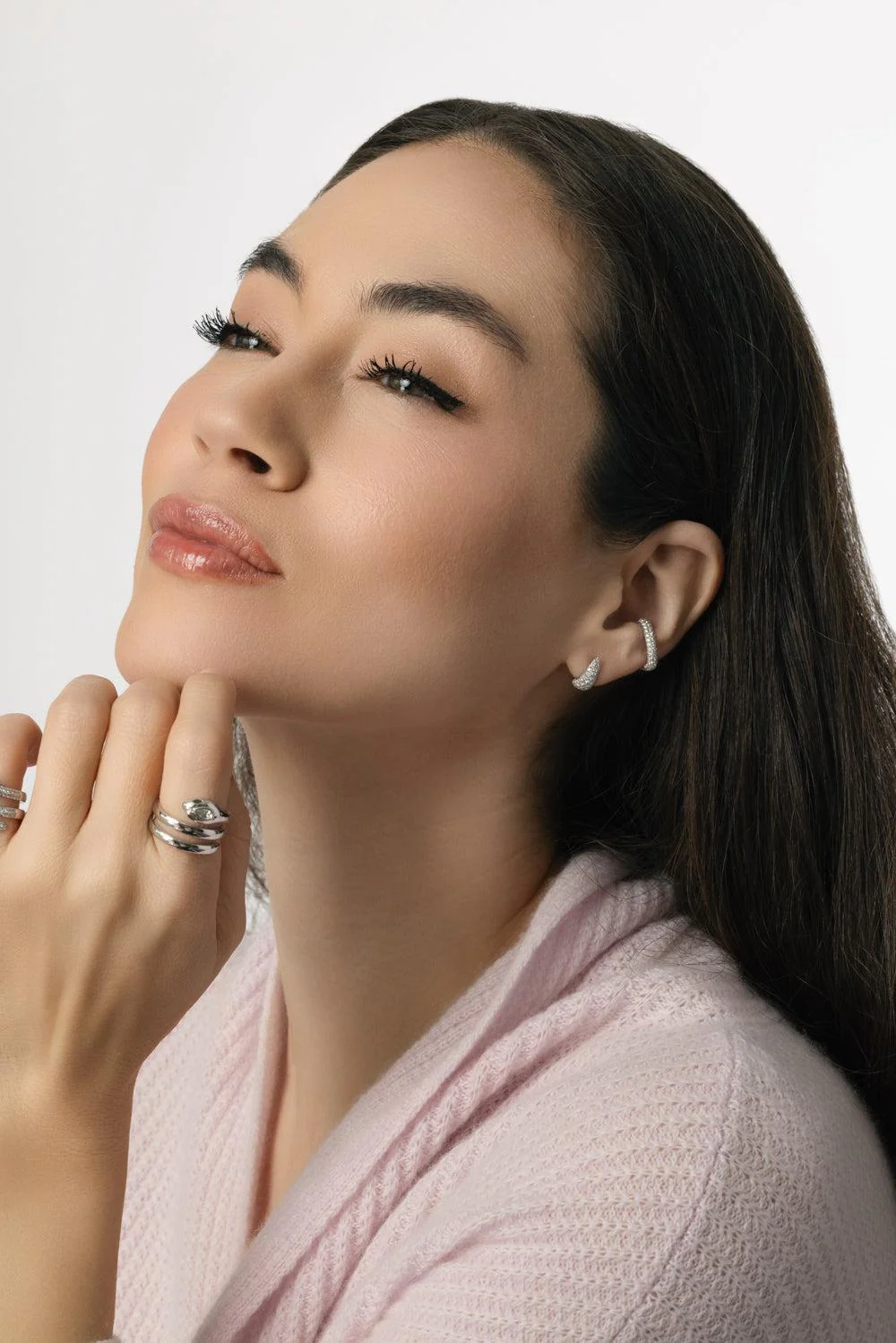 Diamond Heart Ear Cuff - Image 4
