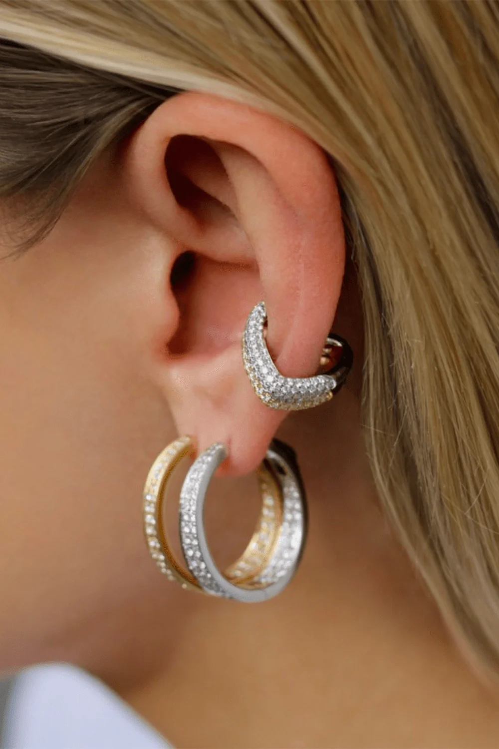 Diamond Heart Ear Cuff - Image 6