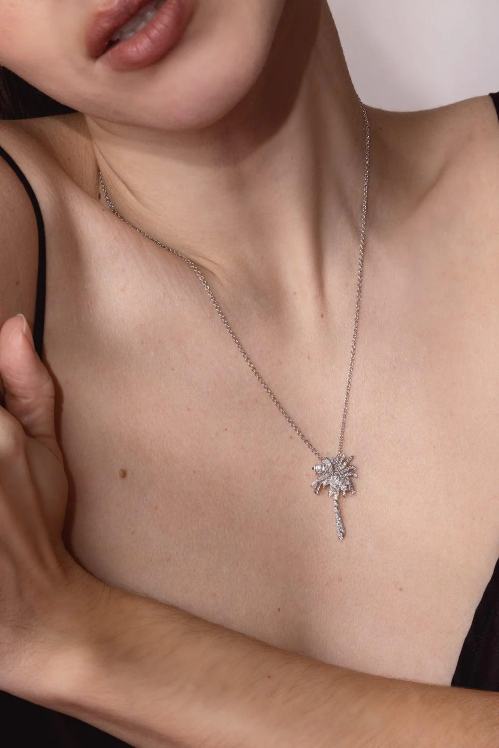 Diamond Palm Tree Necklace - Image 6